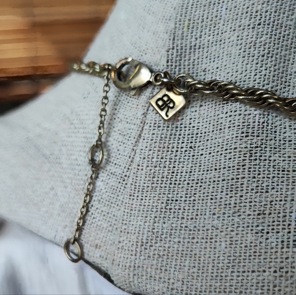 Banana Republic Baguette Silver and Gold Clear Rhinestone Square Round Stones - Picture 11 of 11